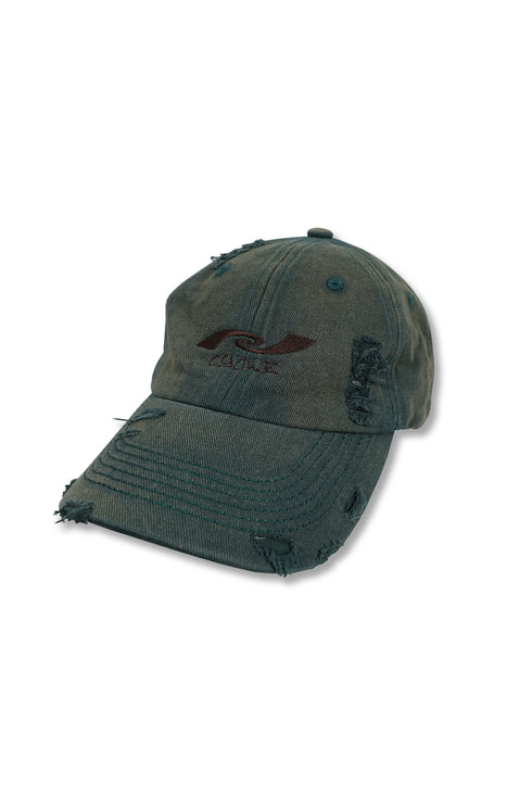 【RESTOCK】WASHED EMBROIDERY LOGO CAP -WASHED GREEN-